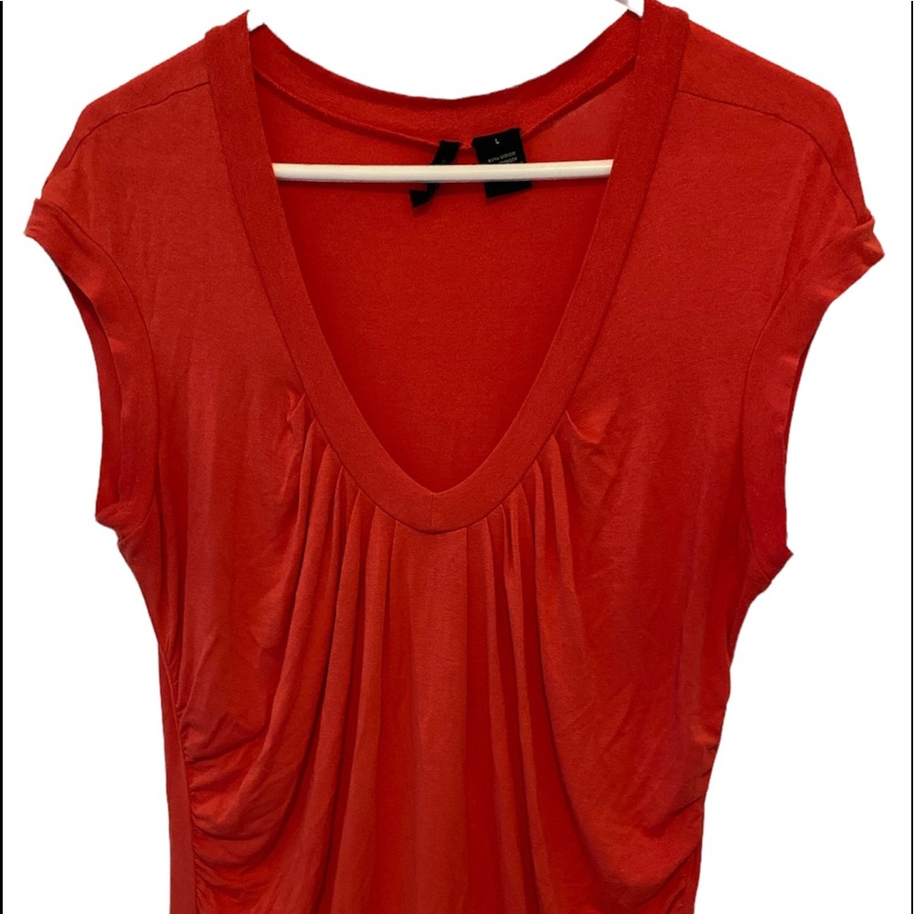 New Directions Coral Sleeveless Blouse Size Large